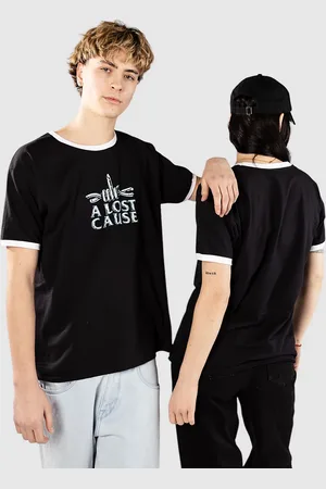 A Lost Cause Razor Ringer T-Shirt nero