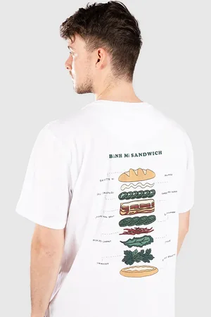 Fat Moose Bahn Mi T-Shirt bianco