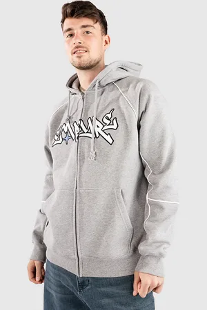 Empyre Corded Felpe con Zip e Cappuccio grigio