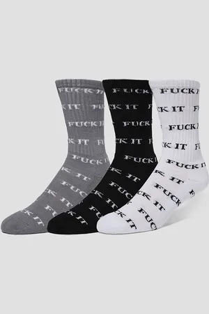 Huf Fuck It 3 Pack Socks fantasia