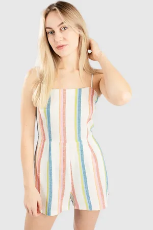 Hurley Venoce Stripe Romper Tuta bianco