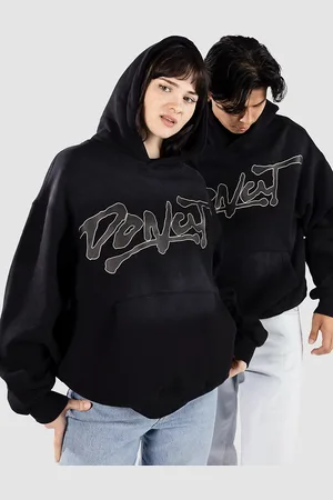 Donut Oversized Po Felpa con Cappuccio nero
