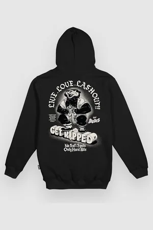 The Dudes Ripped Seasonal Felpa con Cappuccio nero