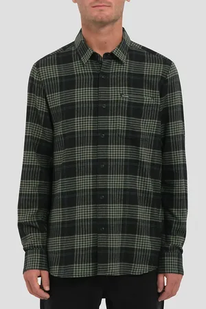 Volcom Caden Plaid Camicia nero