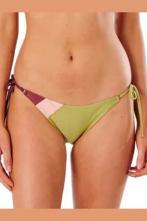 Rip Curl Tallows Tie Side Skimpy Bikini Bottom verde