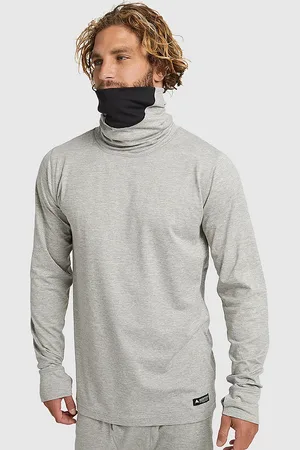 Burton Midweight Long Neck Maglietta Funzionale grigio