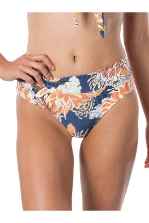 Rip Curl Sunsetters Floral Hi Cheeky Bikini Bottom blu