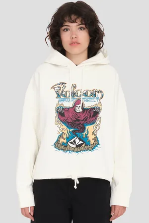 Volcom Tripstone Felpa con Cappuccio bianco