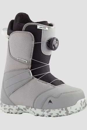 Burton Zipline Boa 2024 Kids Kids Scarponi da Snowboard grigio