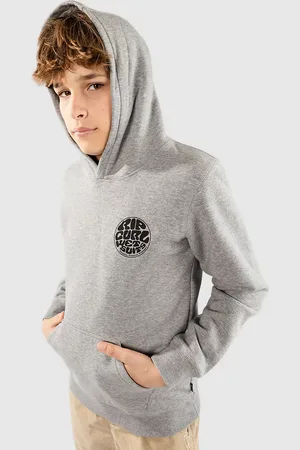 Rip Curl Wetsuit Icon Kids Felpa con Cappuccio grigio