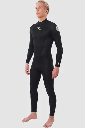 Rip Curl Freelite 3/2 Flatlock Back Zip Muta nero
