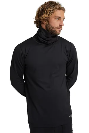 Burton Midweight Long Neck Maglietta Funzionale nero