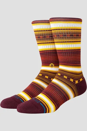 Stance Windy Pine Crew Socks rosso