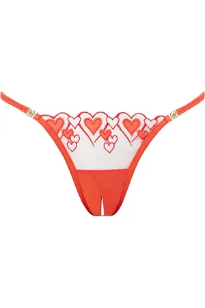 BlueBella Bluebella Harlow Slip Aperto Corallo/Trasparente