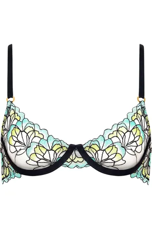 BlueBella Bluebella Serena Reggiseno con Ferretto Menta/Giallo Limone/Nero