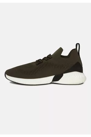 Boggi Milano Uomo Sneakers - Sneakers Willow Verdi Militare In Filato Riciclato