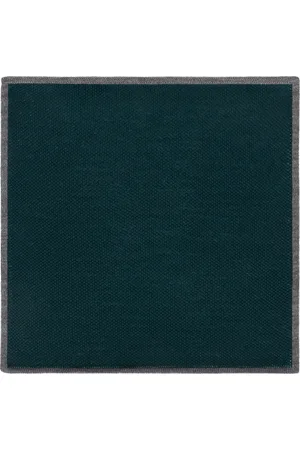 Boglioli Silk Pocket Square With Contrasting Piping - Male Accessories Uni