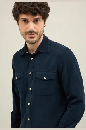 Boglioli Baby Corduroy Western Shirt - Male 39