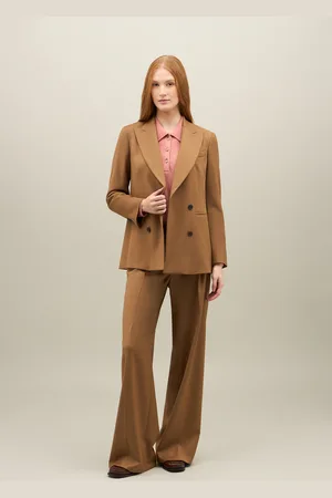 Boglioli Gabardine Stretch Wide-leg Trousers - Female 40