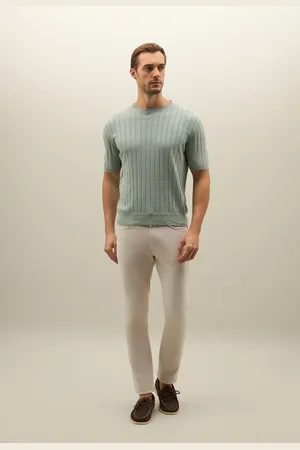 Boglioli Flat Rib Linen T-shirt - Male Knitwear S