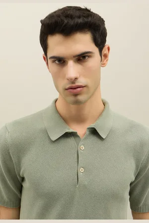 Boglioli Honeycomb Cotton Short-sleeve Polo - Male Knitwear S