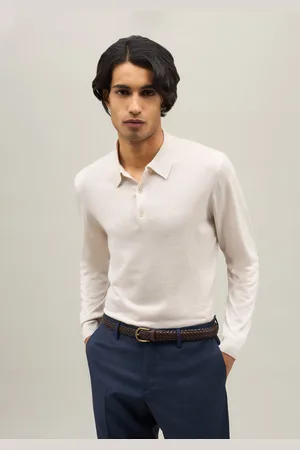 Boglioli Cashmere Silk Extra-fine Long Sleeve Polo - Male Knitwear L