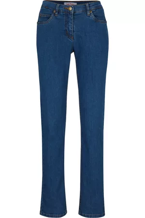 John Baner Donna Jeans straight - Jeans elasticizzati comfort straight (Blu)