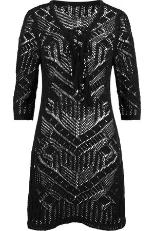 Bodyflirt Donna Vestiti da spiaggia - Abito copricostume (Nero)