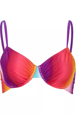 bonprix Donna Bikini - Reggiseno bikini con ferretto (Arancione)