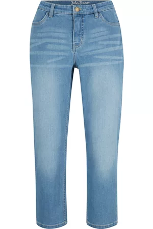 John Baner Donna Cropped jeans - Jeans cropped elasticizzati comfort (Blu)