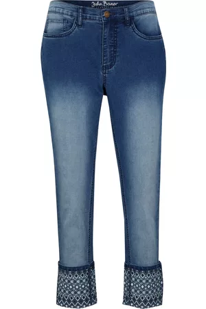 John Baner Donna Cropped jeans - Jeans cropped super elasticizzati (Blu)