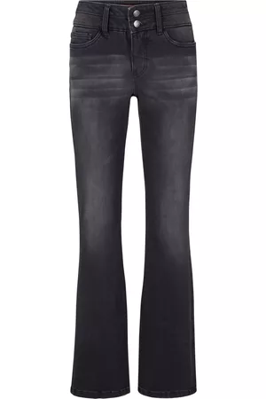 John Baner Donna Jeans a zampa & bootcut - Jeans modellanti bootcut (Nero)