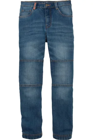 bonprix Jeans elasticizzati con rinforzo al ginocchio regular fit, a vita media