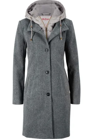 bonprix Cappotto corto in simil lana con effetto 2 in 1
