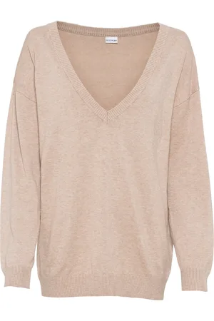 bonprix Maglione oversize con scollo a V