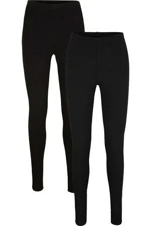bonprix Leggings elasticizzati con cotone biologico (pacco da 2)