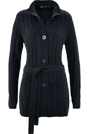 bonprix Cardigan lungo a trecce