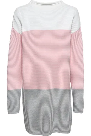 bonprix Maglione lungo a righe