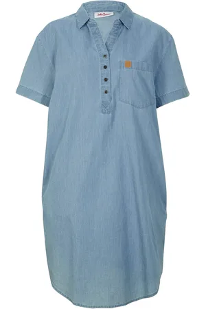 bonprix Abito di jeans a maniche corte