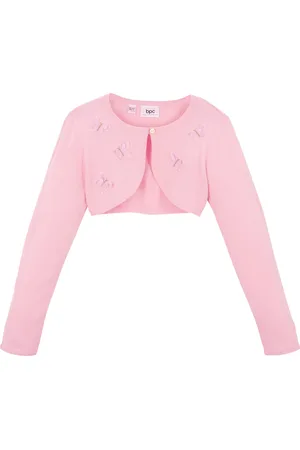 bonprix Bolero in maglia con farfalle applicate