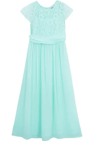 bonprix Abito in chiffon con pizzo