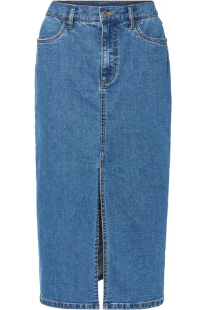 bonprix Gonna lunga di jeans con spacco e Positive Denim #1 Fabric