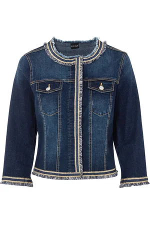 bonprix Giacca di jeans con frange