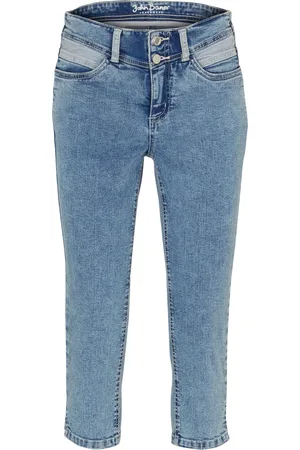 bonprix Jeans skinny elasticizzati al ginocchio, a vita media