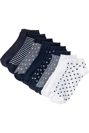 bonprix Calzini per sneakers (pacco da 8 paia) con cotone biologico