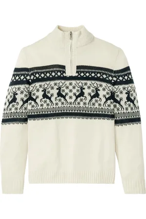 bonprix Maglione norvegese con collo e zip
