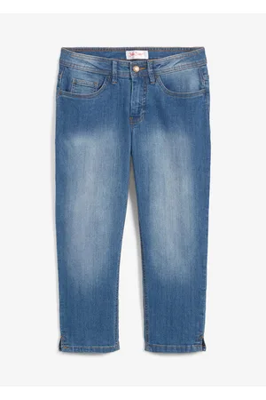 bonprix Jeans cropped slim fit, a vita media
