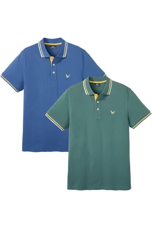 bonprix Polo in piquet di puro cotone (pacco da 2)