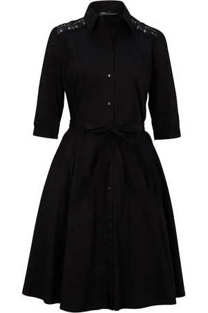 bonprix Abito chemisier con pizzo e fusciacca