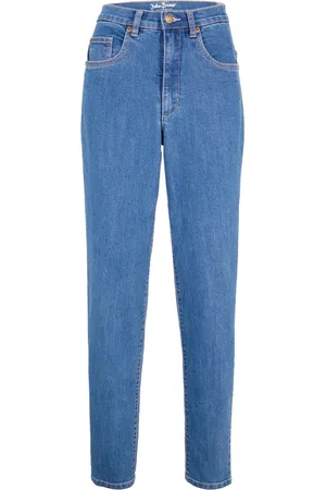 bonprix Mom jeans elasticizzati, a vita alta